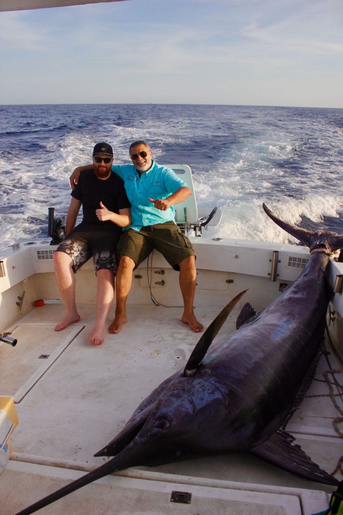 Blue marlin fishing